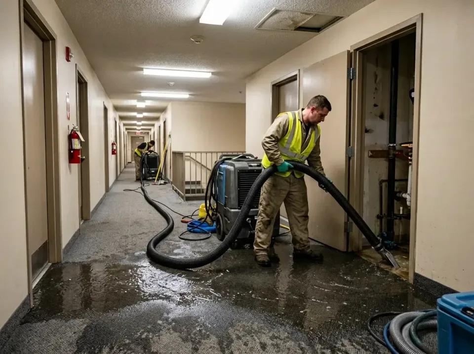multi-unit-apartment-hallway-f-005 — frequently asked questions, Emergency Burst Pipe Water Extraction & Removal in Duquesne…
